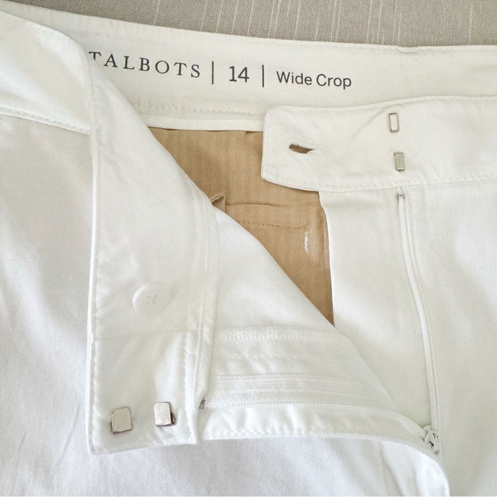 Talbots wide legged cropped chinos - Picture 8 of 9